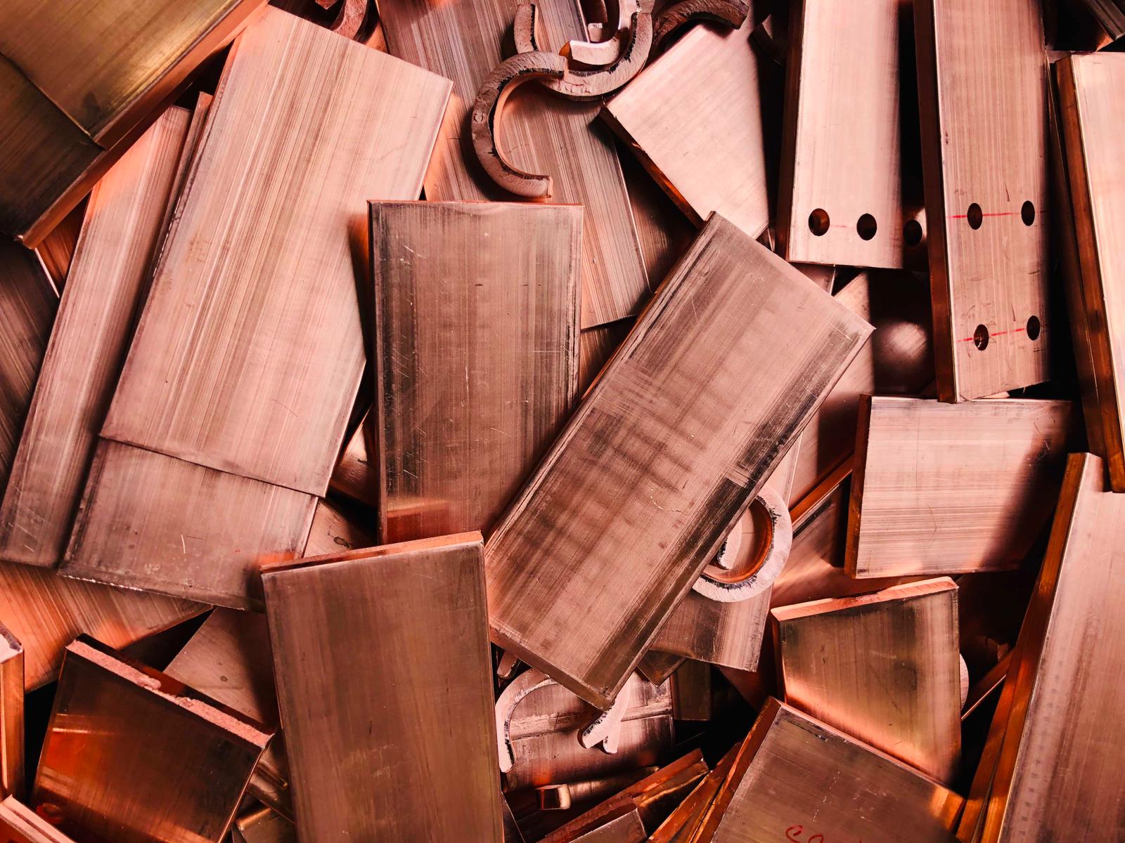 Mas Metal tesisinde bakır levha malzemeleri